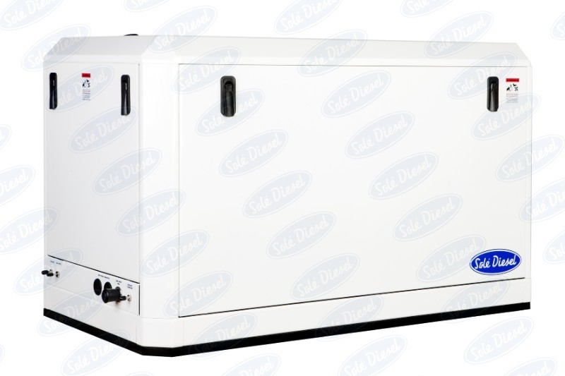 Sole Diesel - NEW Sole 17GTC 16.4kVA 400/230V Mini 44 Marine Diesel Generator