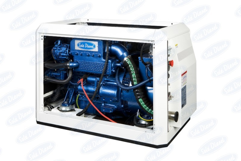 Sole Diesel - NEW Sole 10GSC 9.4kVA 12V/230V Mini 33 Marine Diesel Generator