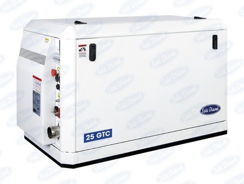 Sole Diesel - NEW Sole 25GTC 24.3kVA 400/230V Mini 63 Marine Diesel Generator