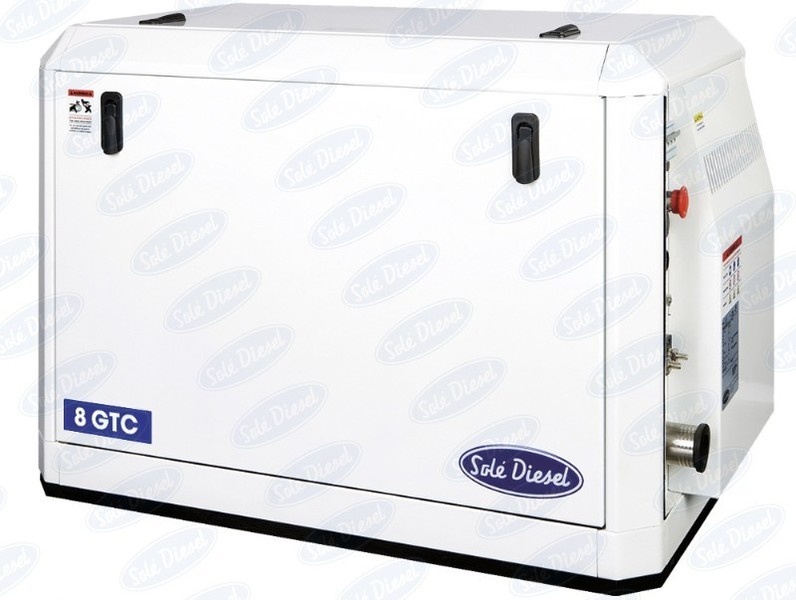 Sole Diesel - NEW Sole 8GTC 7.8kVA 400/230V Mini 26 Marine Diesel Generator