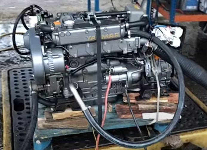 Yanmar - Yanmar 4JH5E 53hp Marine Diesel Engine Package (Very Low Hours)